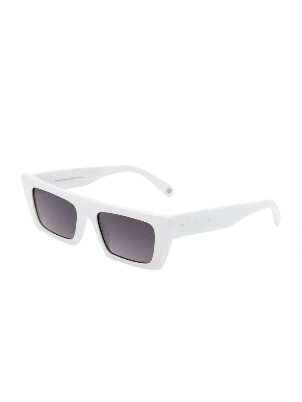 NEW Carolina Lemke White Eilish Bold Retro Sunglasses Boho